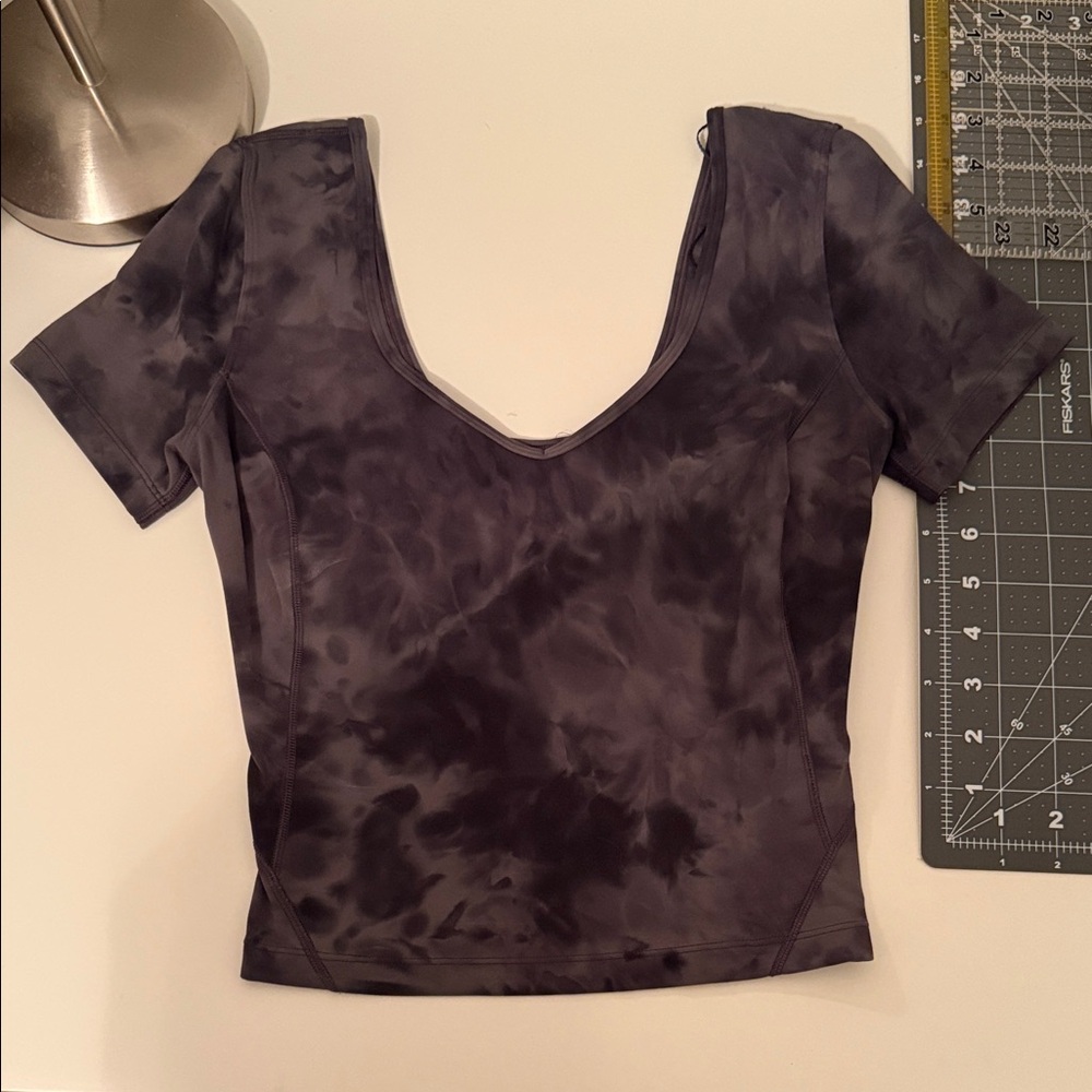 lululemon athletica Purple Tie-Dye Crop Top
